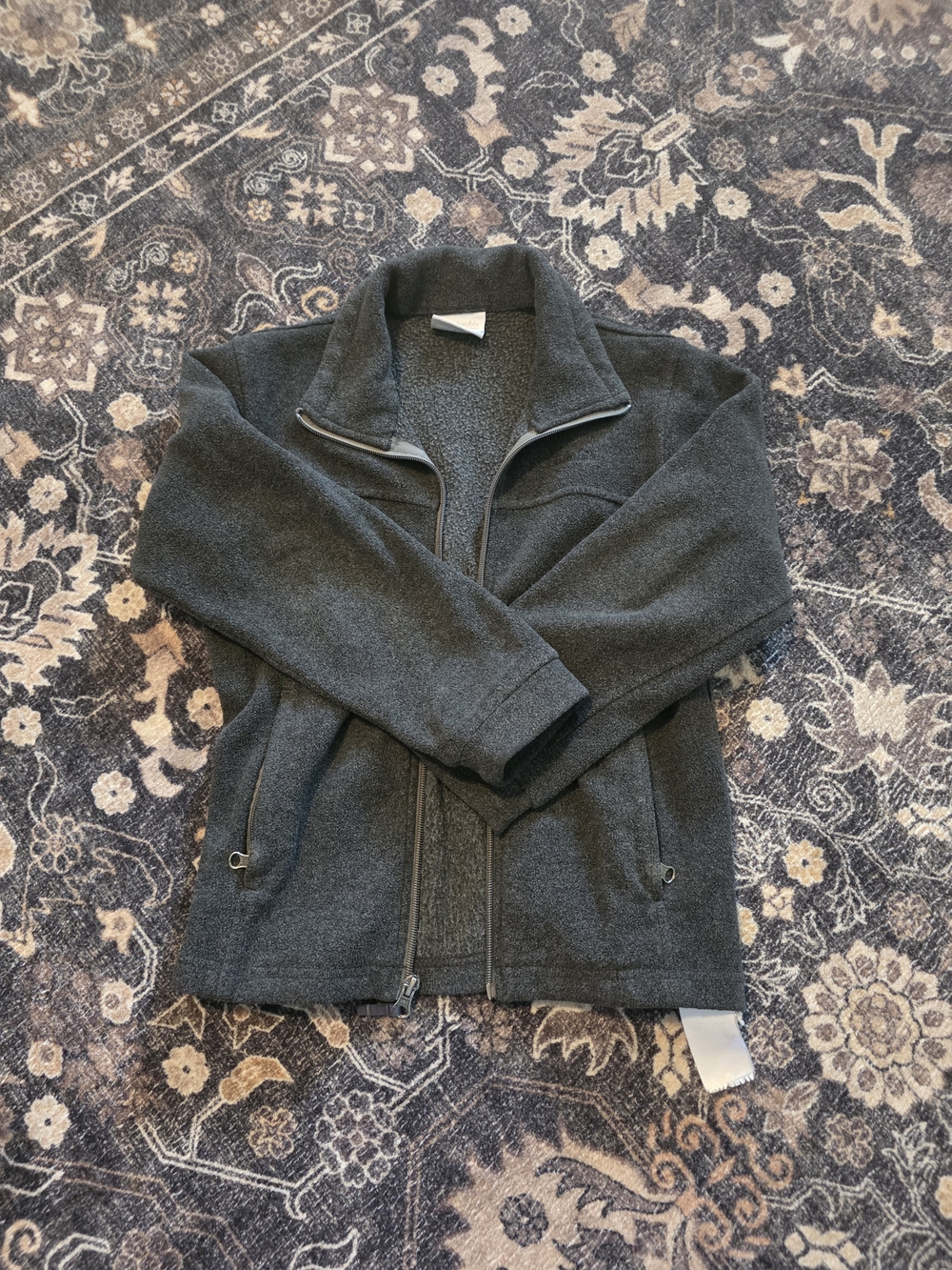 Columbia Kids Dark Gray Full‑Zip Fleece Jacket